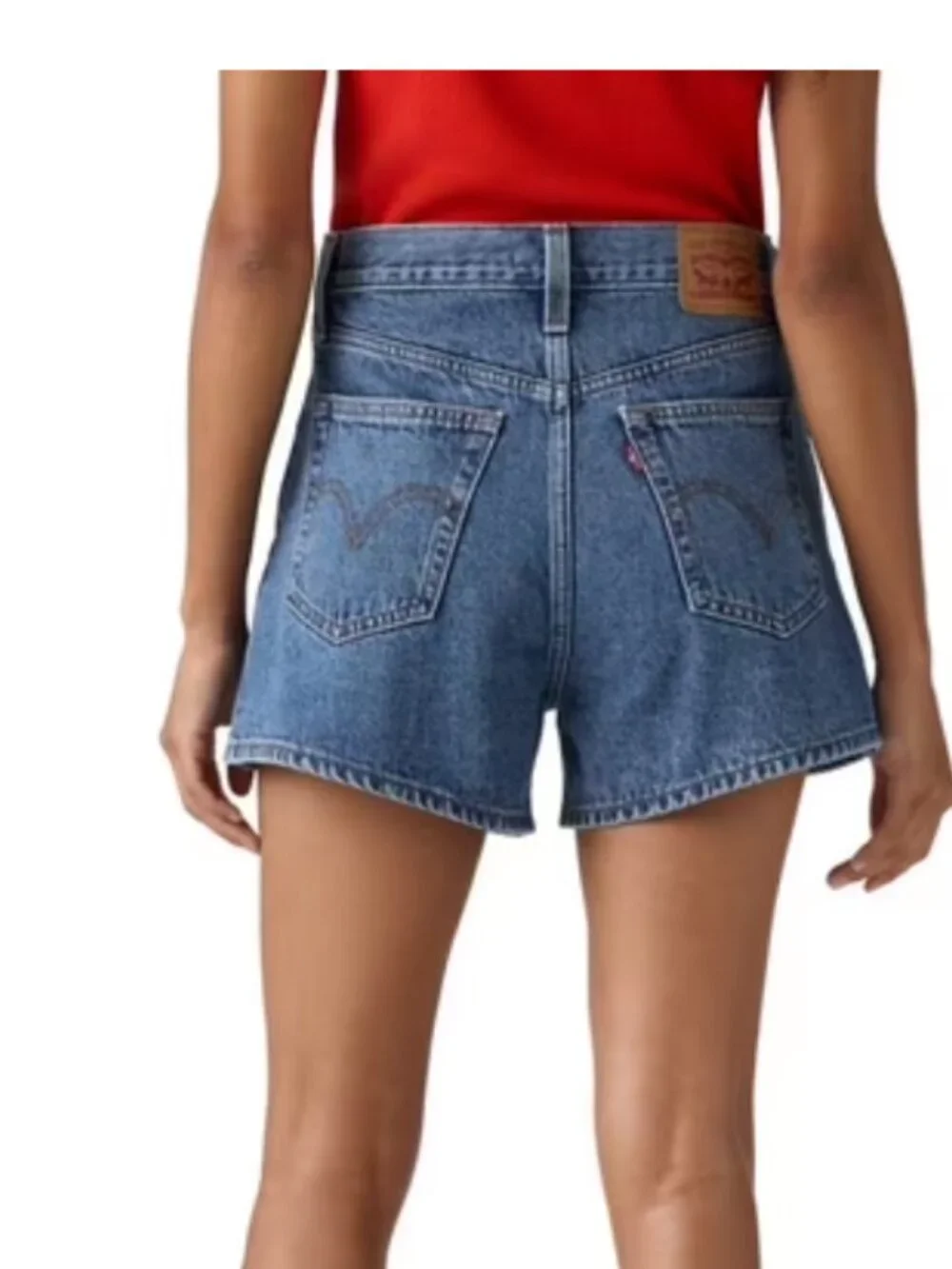 Levi's Women's High-Waisted Denim Mom Short - Picture 2 of 5